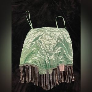 XL Rue21 Sparkle Tie crop top